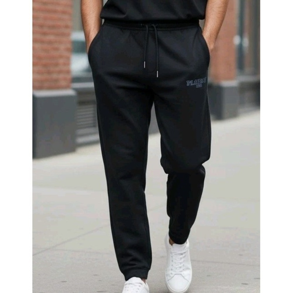 Playboy 1953 Black Sweatpants Embroidered Sz M